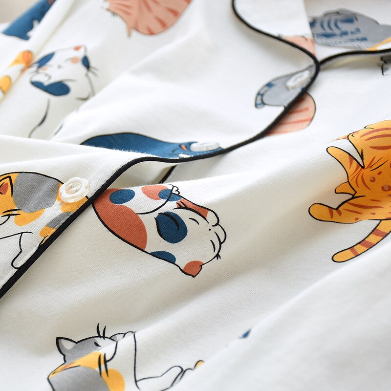 PIGIAMA CUTE CAT PRINT CARTOON