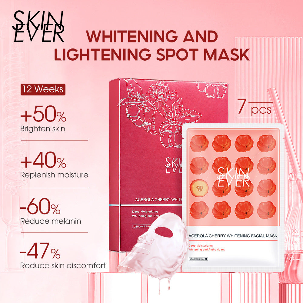 SKIN EVER MASCHERA ALLA CILIEGIA ACEROLA 7 PEZZI