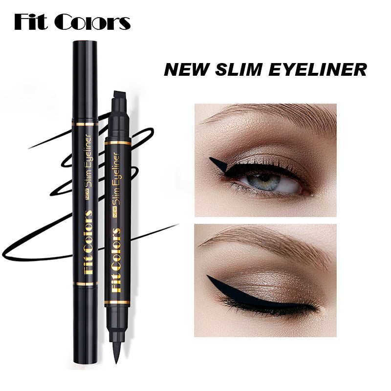 EYELINER CON GUARNIZIONE AD ALA TRIANGOLARE A DOPPIA TESTA IMPERMEABILE