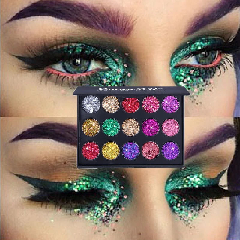 PALETTE DI ONBRETTI GLITTER METALLICI SHIMMER EYE