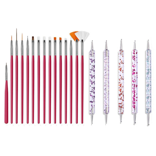 SET PENNELLI UNGHIE GEL/ ACRILICO