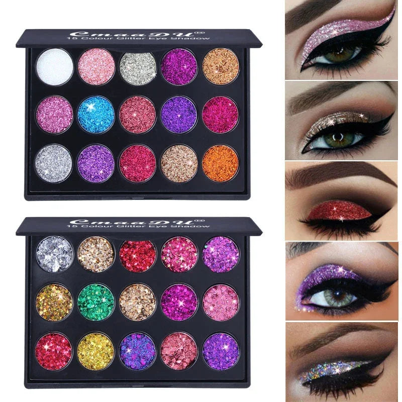 PALETTE DI ONBRETTI GLITTER METALLICI SHIMMER EYE