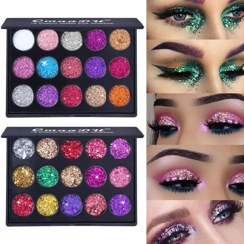 PALETTE DI ONBRETTI GLITTER METALLICI SHIMMER EYE