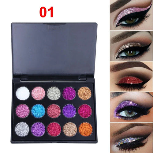 PALETTE DI ONBRETTI GLITTER METALLICI SHIMMER EYE