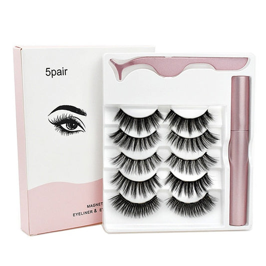 SET CIGLIA MAGNETICHE CON EYELINER E PINZETTA