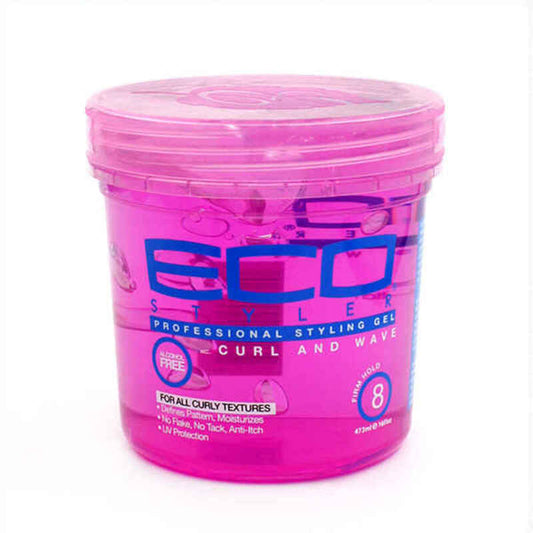 STYLING GEL ECO STYLER CURL & WAVE PINK CURLY HAIR 946 ML