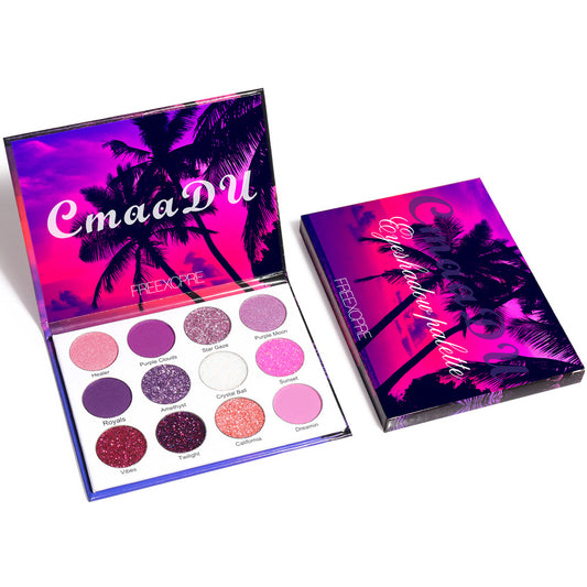CMAADU PALETTE OMBTETTI GLITTERATI (12 COLORI)