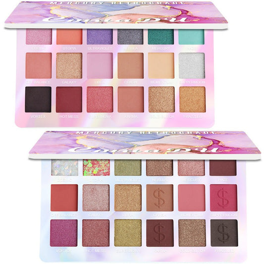 PALETTE DI OMBRETTI CMAADU 18 COLORI OPACHI E GLITTER METALLICI