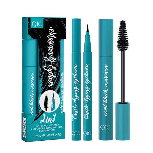 QIC GREEN EYELINER + MASCARA