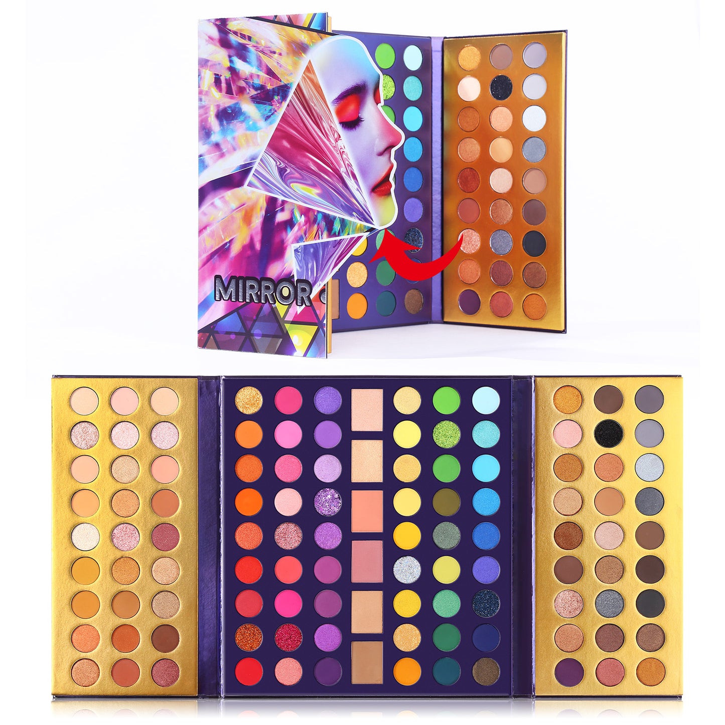 UCANBE PALETTE OBRETTI DA 114 COLORI MAGIC EYE SHADOW COLOR TERRA