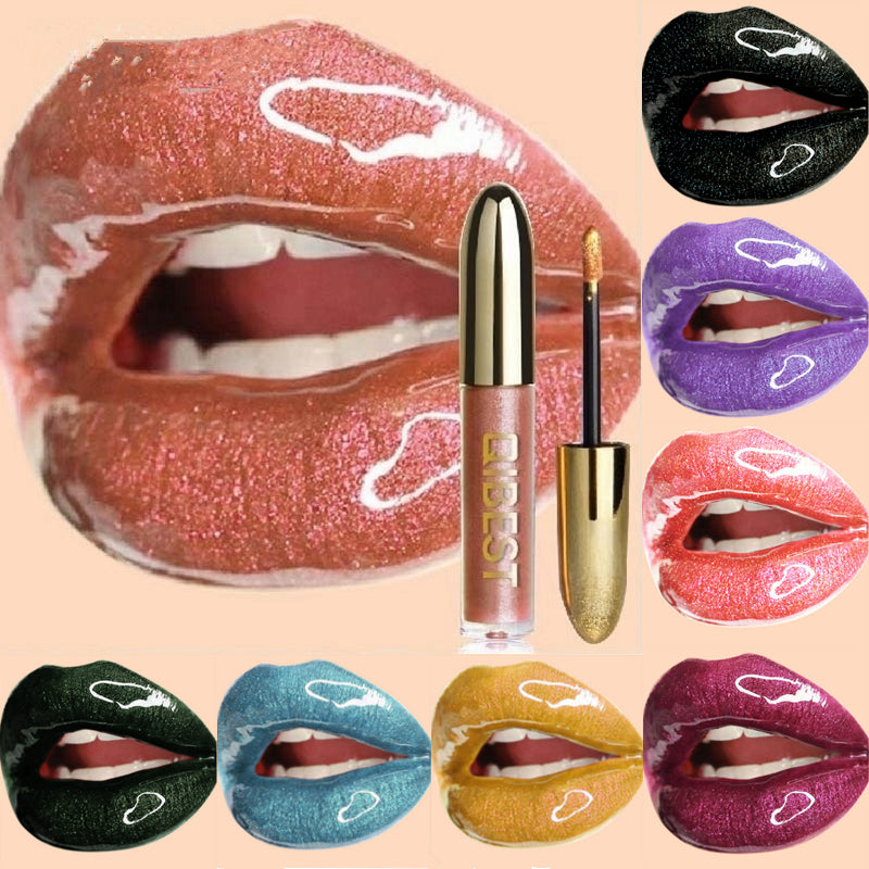 ROSSETTO EFFETTO GLITTER MULTICOLORE LUNGA DURATA IMPERMEABILE