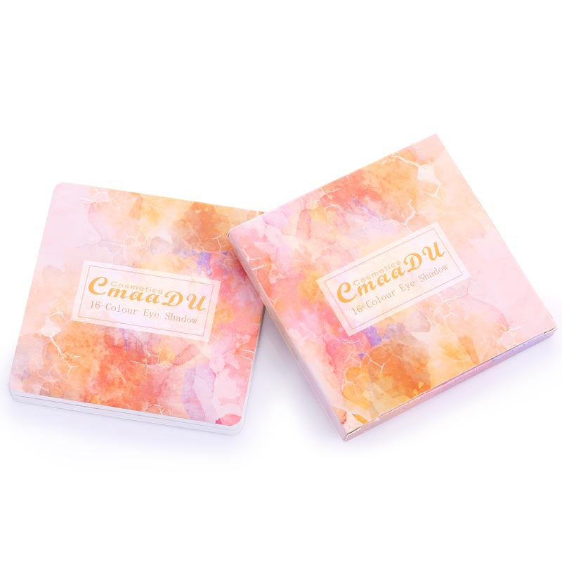 CMAADU 16 TONALITÀ DI OMBRETTO LUCIDO TRUCCO OPACO E GLITTER METALLICO IMPERMEABILE