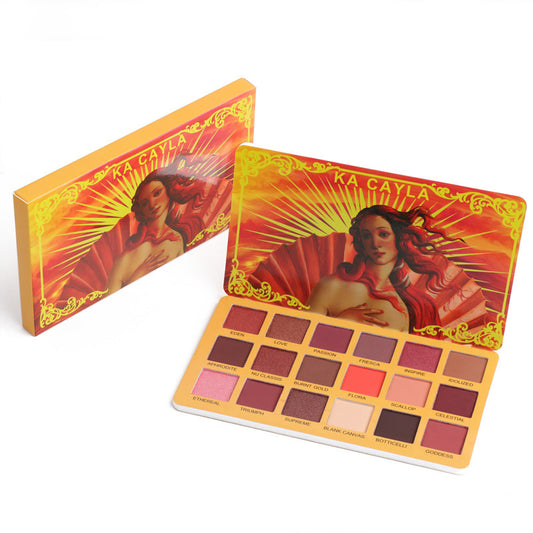 KA CAYLA PALETTE DI OMBRETTI OPACHI E METALLICI 18 TONALITÀ