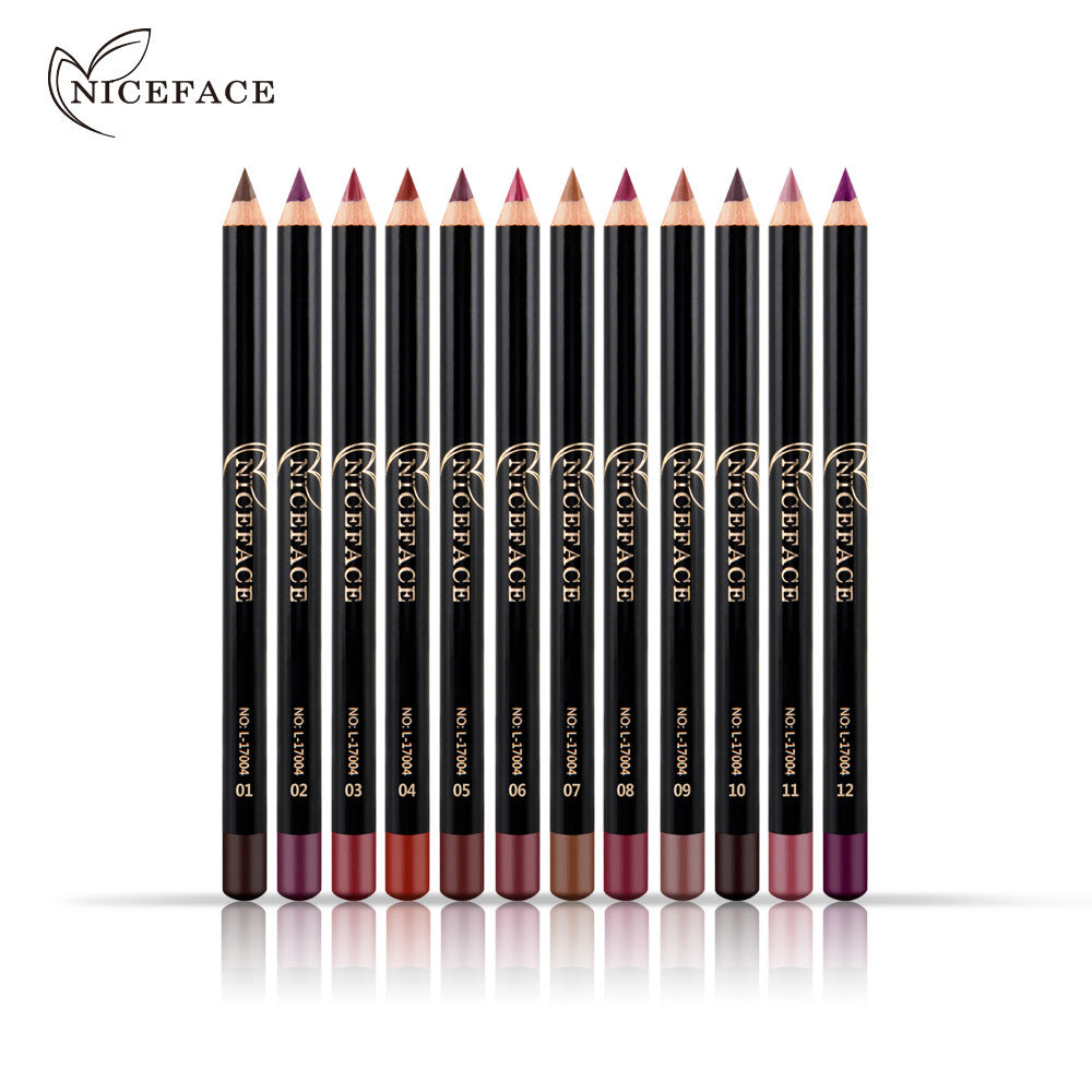 NICEFACE MATITA PER LABBRA MODIFICATA NUDE COLOR, 12 COLORI