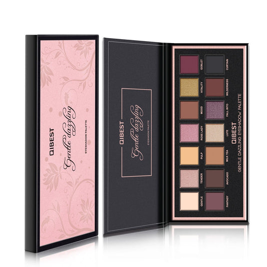 QIBEST 14 COLORI PALETTE DI OMBRETTI PERLESCENTI OPACHI