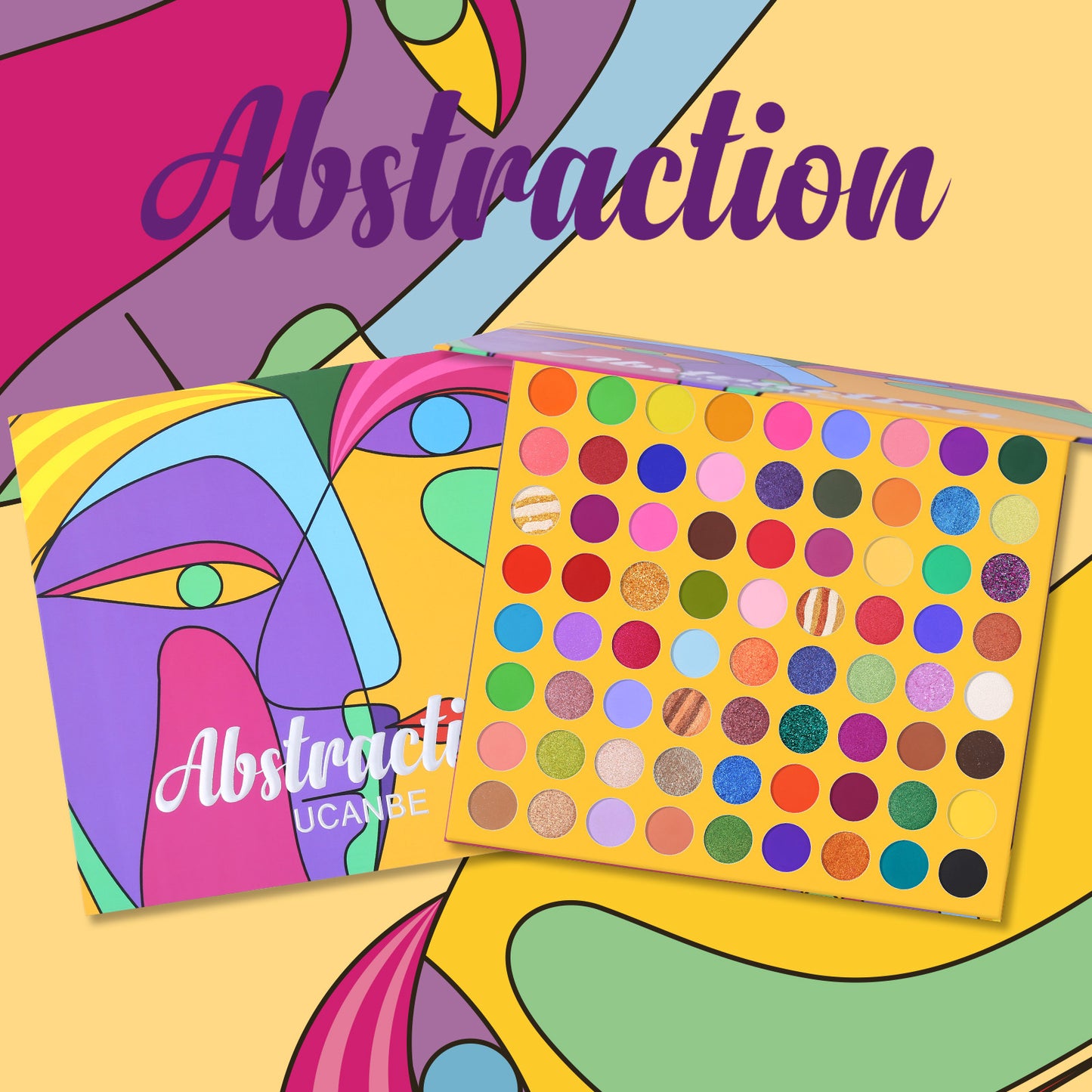 UCANBE PALETTE DI OMBRETTI ASTRATTI DA 72 COLORI COLOR CARAMELLO